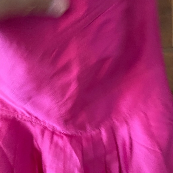 DIANE VON FURSTENBERG $450 Hot Pink Silk Bowenia Strapless Fit Flare Dress Sz 4 - Picture 5 of 5